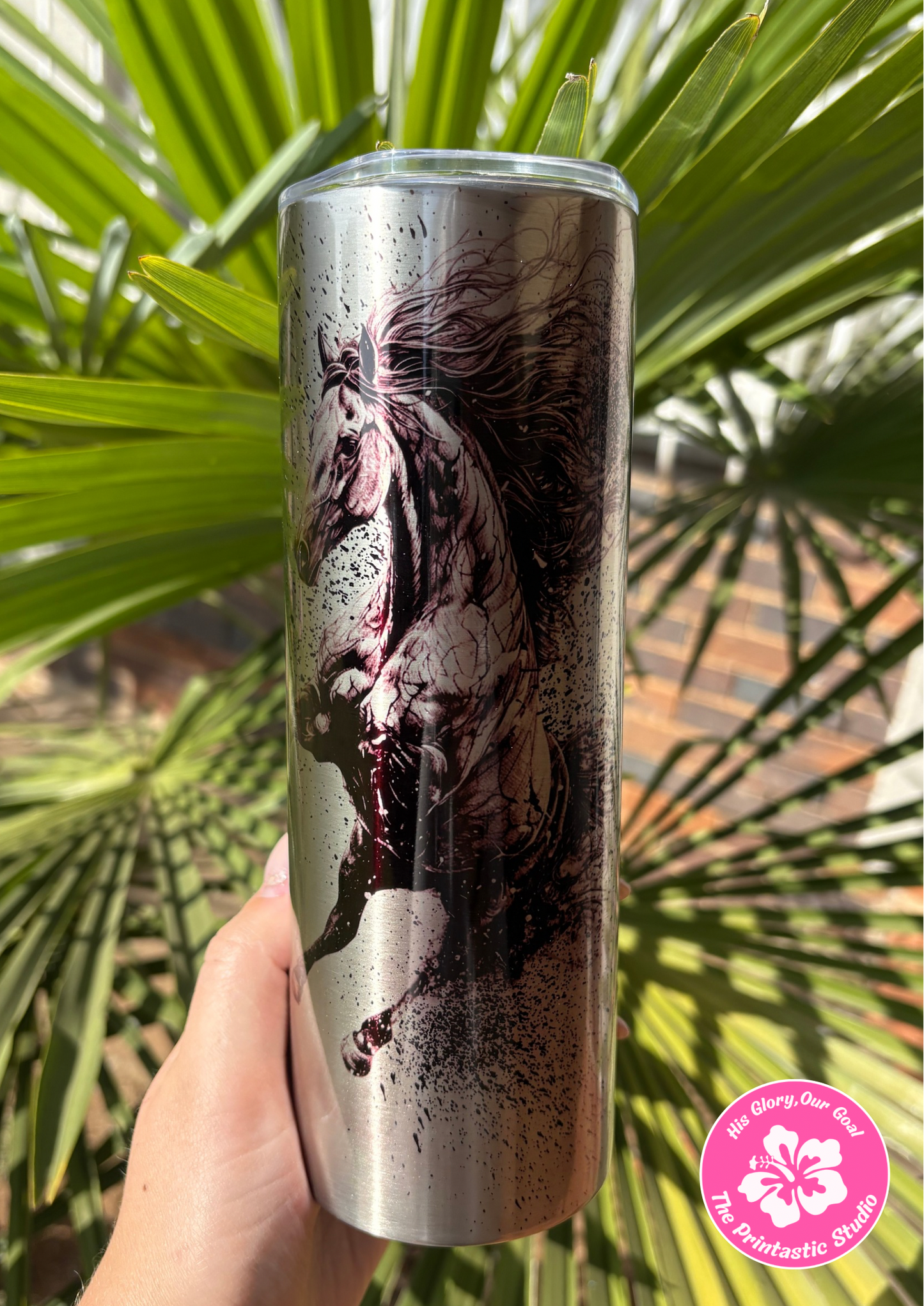20oz Silver Skinny Tumbler