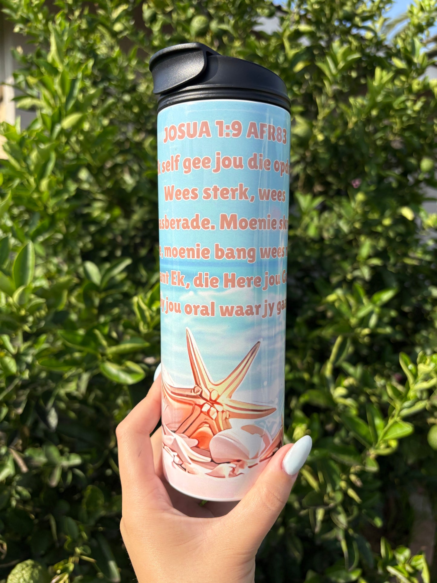 20oz Skinny Tumbler - Dual function lid - Personalized