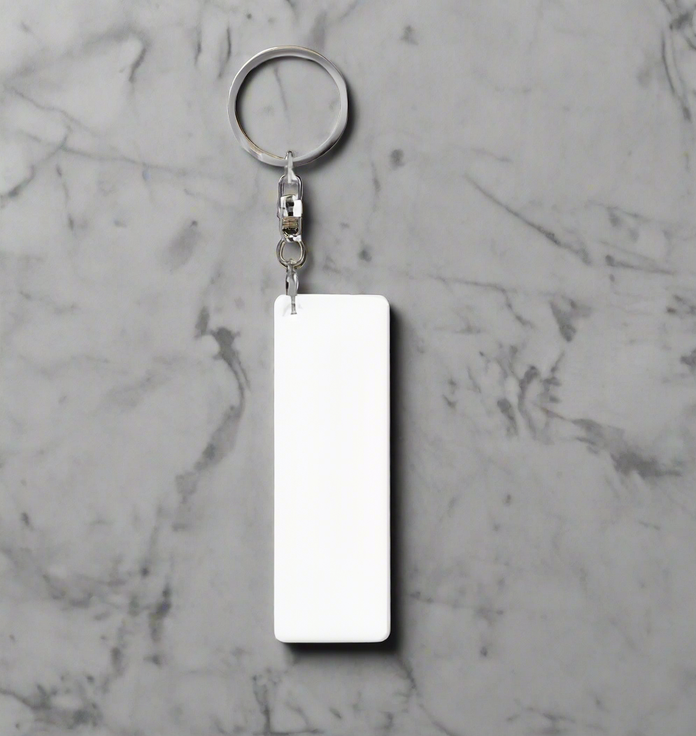 Aluminum Number Plate Keychain