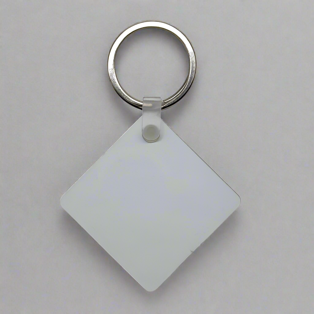 Square Aluminum Keychain