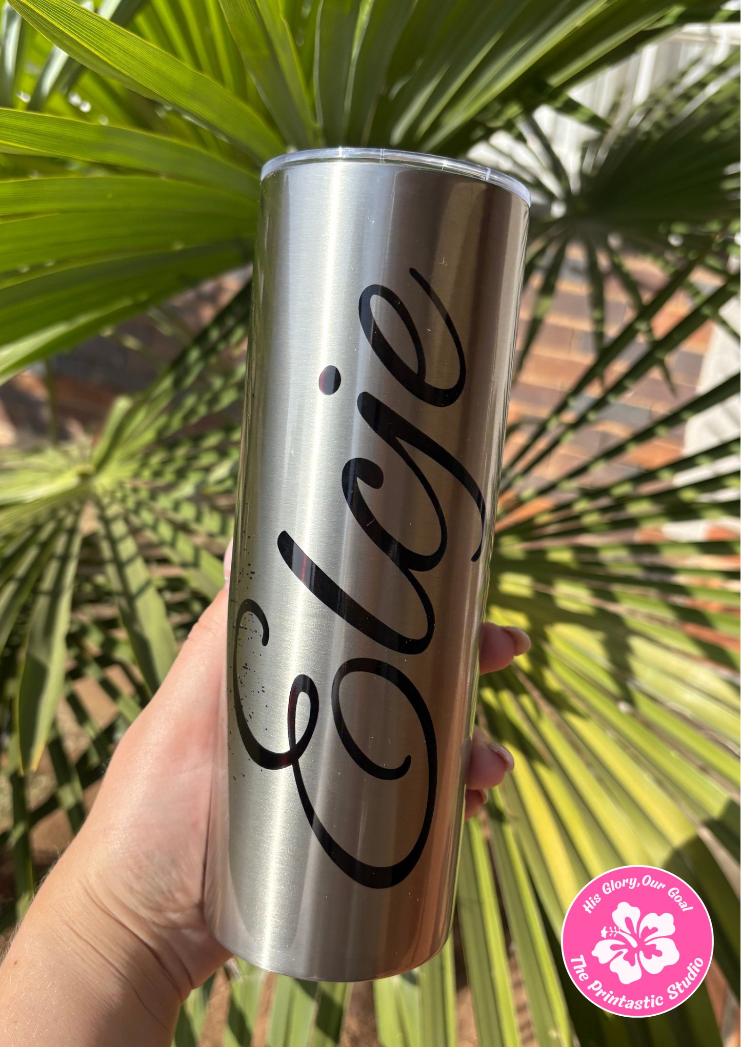 20oz Silver Skinny Tumbler
