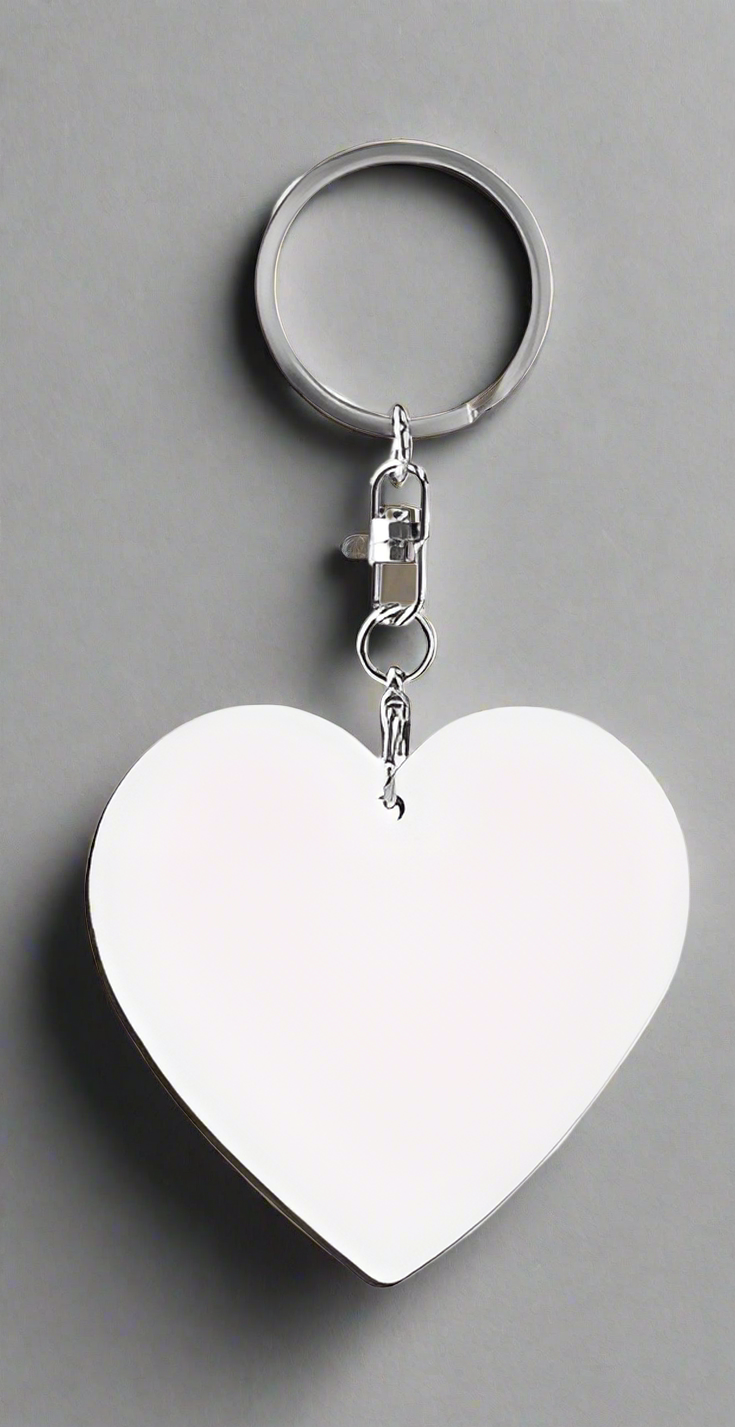 Heart Aluminum Keychain
