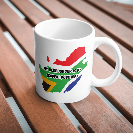 “My Bloedgroep is K+” Mug