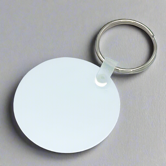 Round Aluminum Keychain