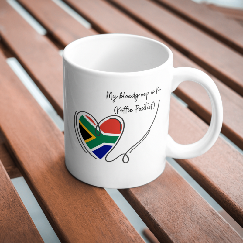 “100% Koffie Positief” – Proudly South African Mug