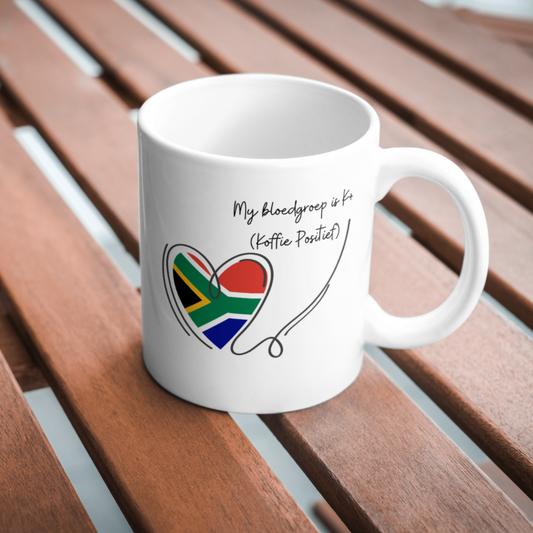 “100% Koffie Positief” – Proudly South African Mug