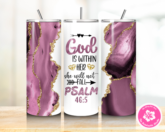 God is Within Her - Tumbler