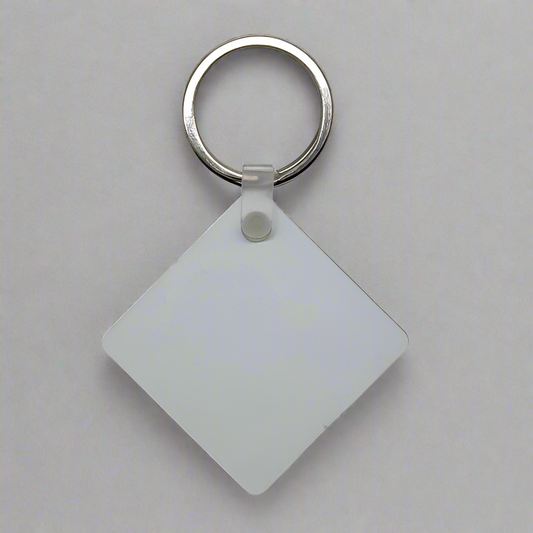 Square Aluminum Keychain