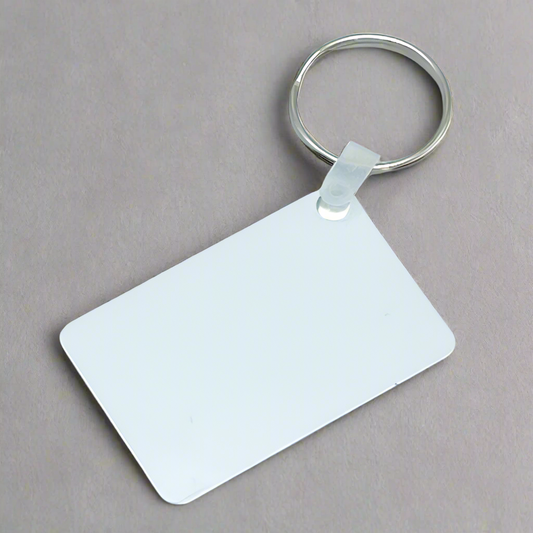 Rectangular Aluminum Keychain