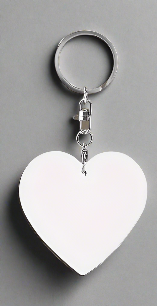 Heart Aluminum Keychain